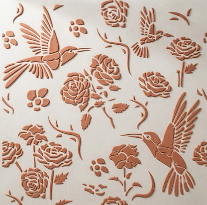 DFA Reusable Stencil "Nature" for Plaster and Paint 0.3–1 mm – William Morris Collection (P00183)
