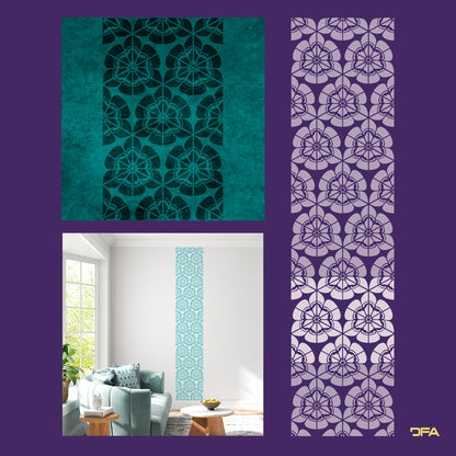 DFA nature stencil for walls for plaster and paint 0.3-1mm (P00133)