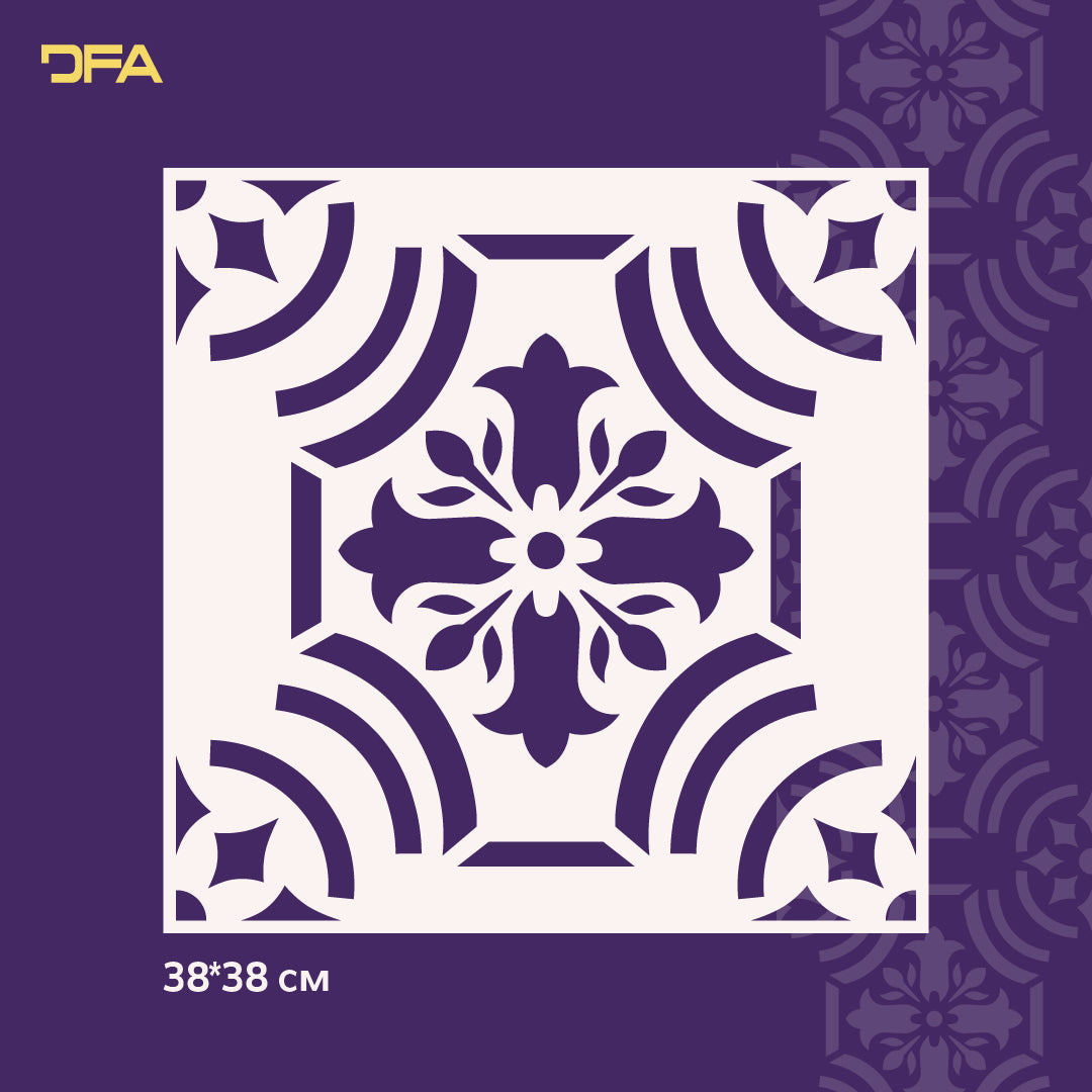 Stencil DFA Square pattern, for plaster and paint 0.3-1mm (K00112)