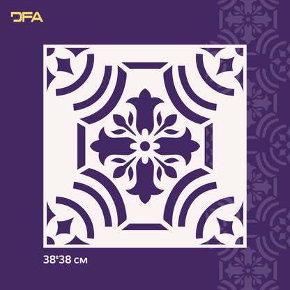 Stencil DFA Square pattern, for plaster and paint 0.3-1mm (K00112)
