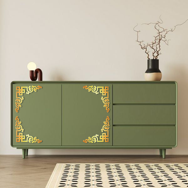 Update your space: DFA Stylish Corner Pattern for Furniture and Walls 2pcs/4pcs (YA00030)