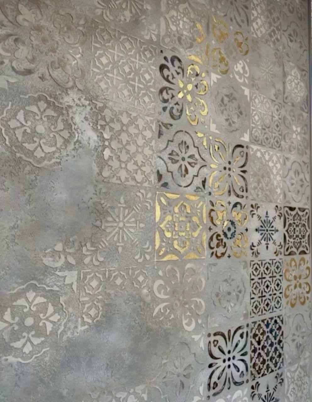 Create a stylish space: stencil DFA Square patterns for decorative decoration 0.3-1 mm (K00025)