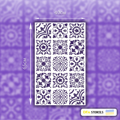 Stencil DFA Square pattern, for plaster and paint 0.3-1mm (K00076)