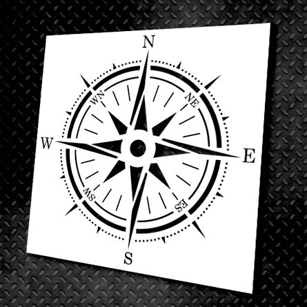 Stencil DFA reusable Round pattern 35 Compass 2 for plaster and paint 0.3-1mm (C00035)
