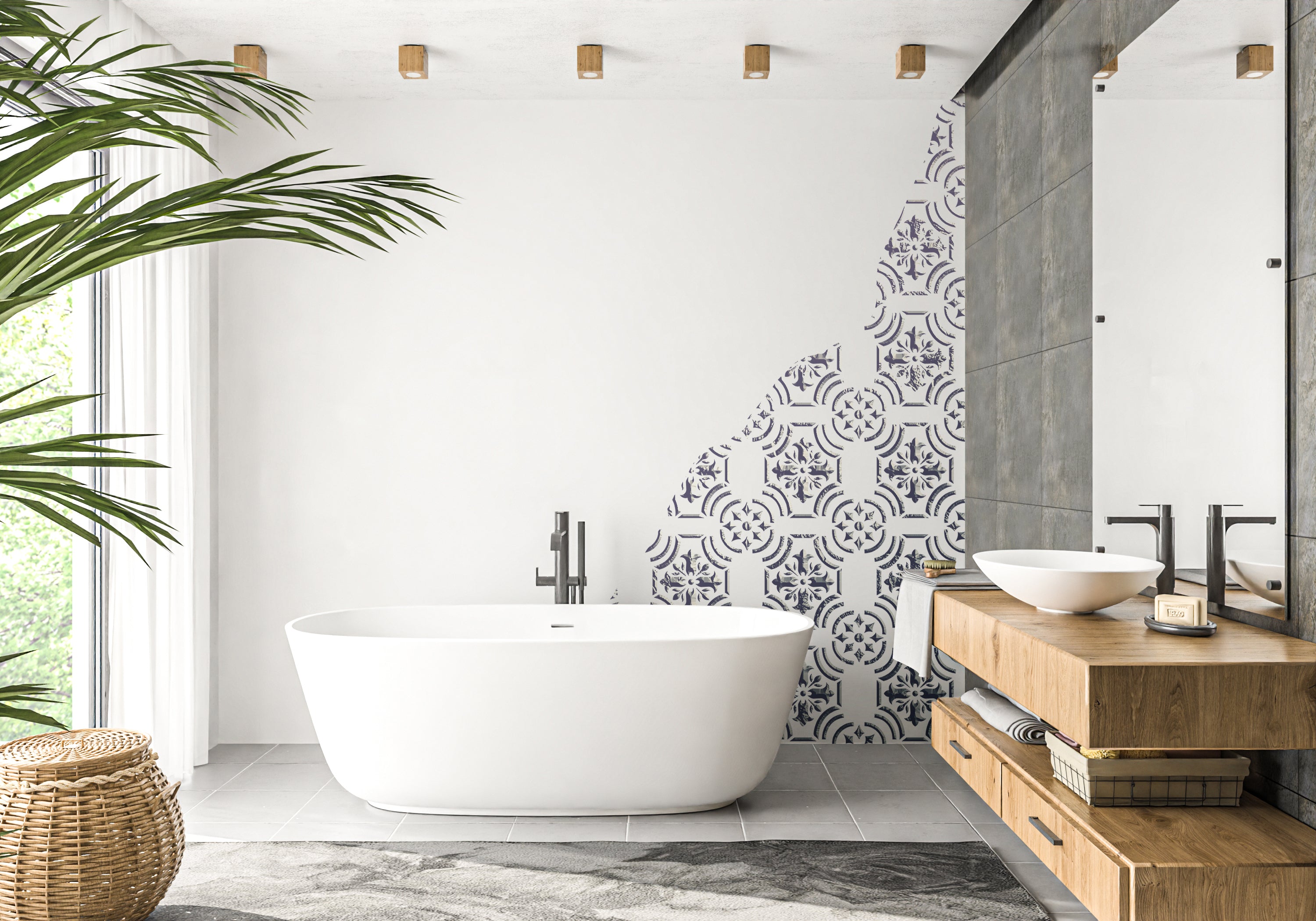 Stencil DFA Square pattern, for plaster and paint 0.3-1mm (K00112)
