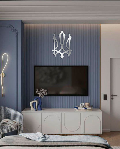 Ukraine in every detail: Stylish mirror Trident for the interior (YA00014)
