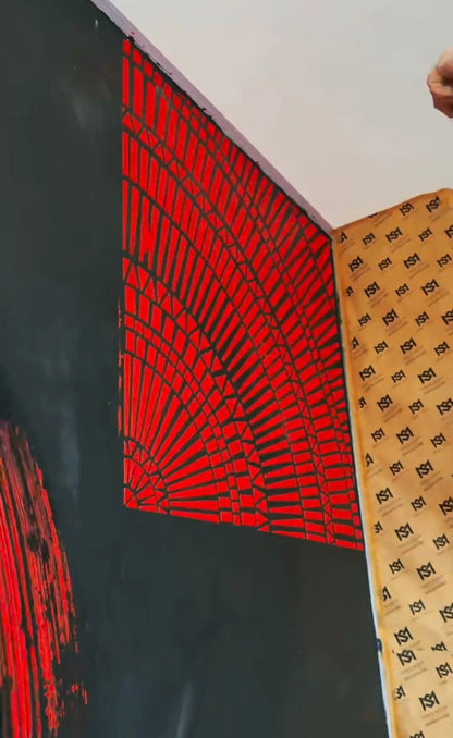 Create unique walls with DFA Stencil Round Pattern 0.3-1mm (C00125)