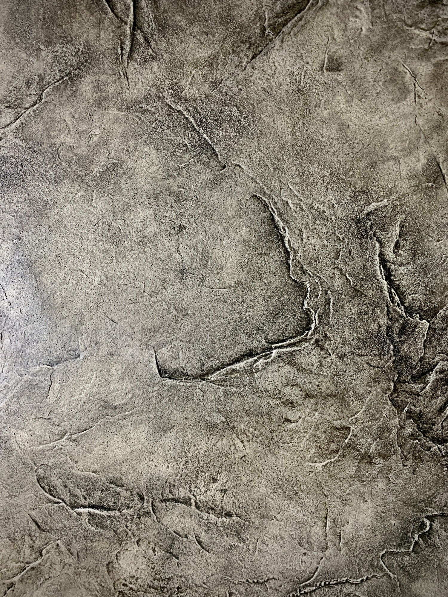 Silicone impression for decoration Stone texture (black) W00004