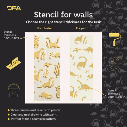 "Dinosaurs" photo wallpaper — a magical atmosphere in the children's room (DFA material 0.3–1 mm, art. E00096)