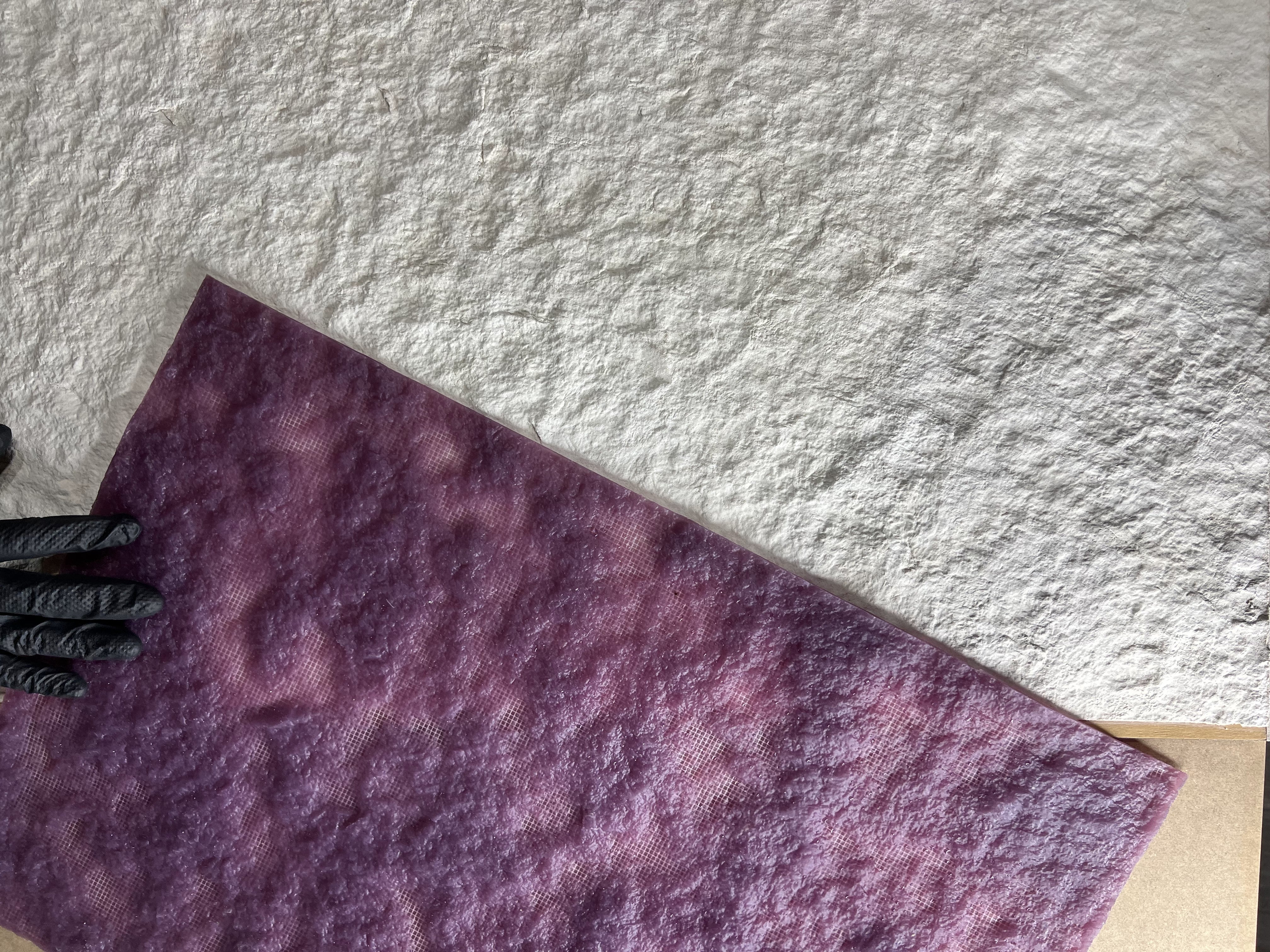 Silicone impression for decoration Stone texture (purple) W00009