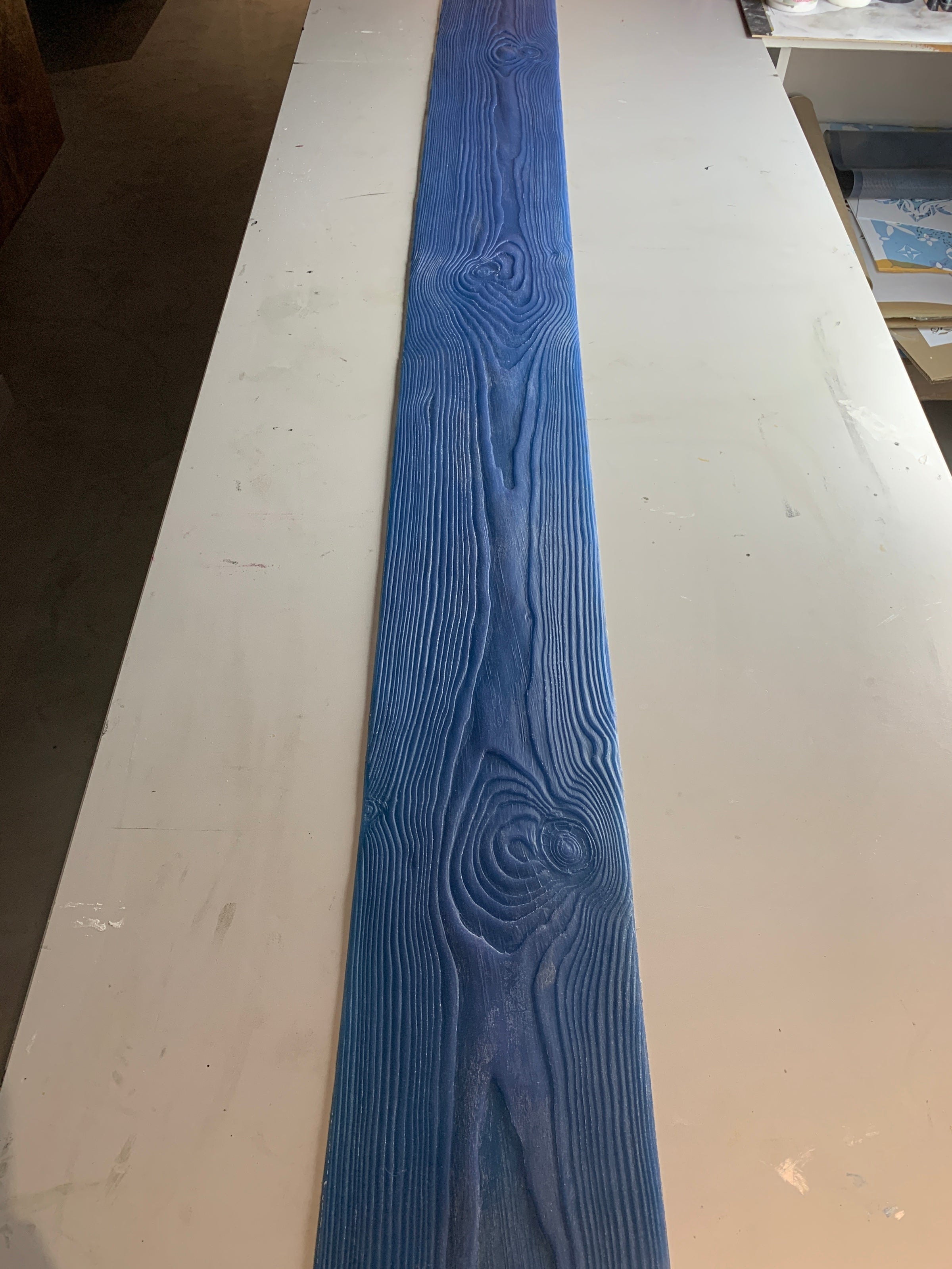 Silicone impression for decoration Tree 2 (blue) W00022