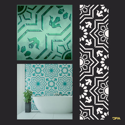 Stencil DFA Square pattern, for plaster and paint 0.3-1mm (K00104)