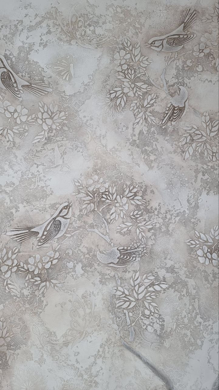 Stencil DFA for decoration Nature Birds for plaster and paint 0.3-1mm (P00012)