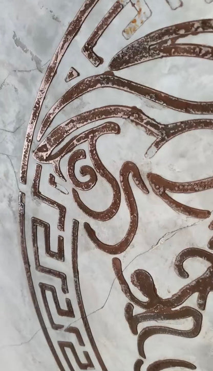 Versace Luxury Style DFA Stencil Round Pattern for Paint and Plaster 0.3-1mm (C00033)