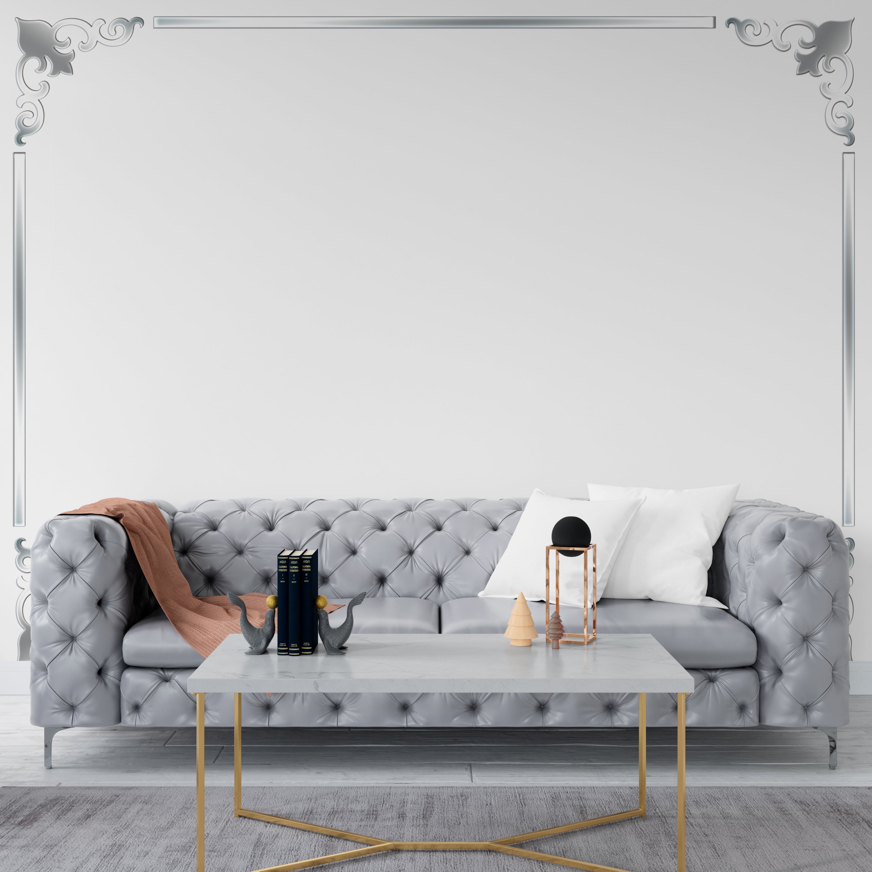 Play of Light and Space: DFA Corner Pattern Room Expanding Mirror 2pcs/4pcs (YA00031)