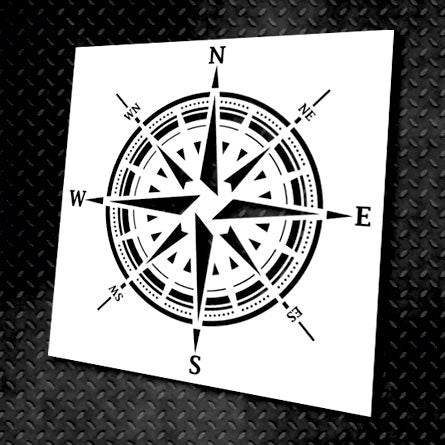 Stencil DFA reusable Round pattern 34 Compass 1 for plaster and paint 0.3-1mm (C00034)