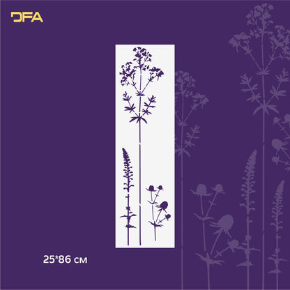 Stencil DFA for walls Grass 2 for plaster and paint 0.3-1mm (P00126)