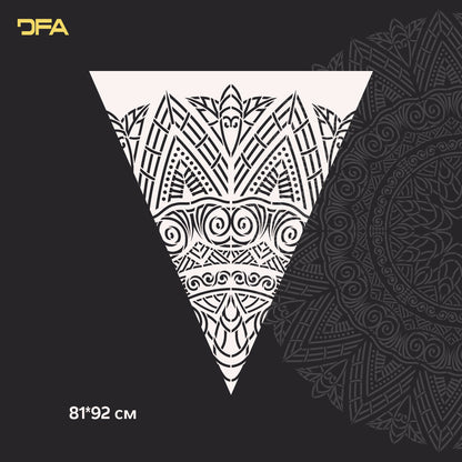 DFA Reusable Stencil Round Pattern for Plaster and Paint 0.3-1 mm (С00112)