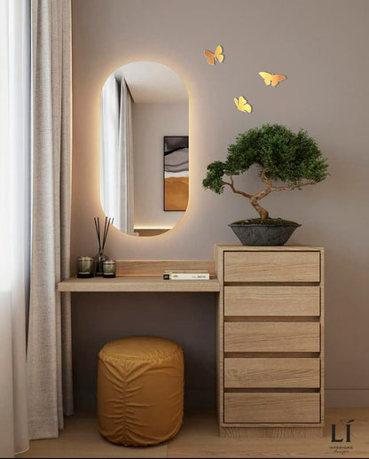 Exclusive DFA decoration: Butterflies made of mirror plastic of the highest quality, 3 pcs (YA00006)