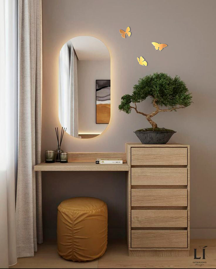 Exclusive DFA decoration: Butterflies made of mirror plastic of the highest quality, 3 pcs (YA00006)
