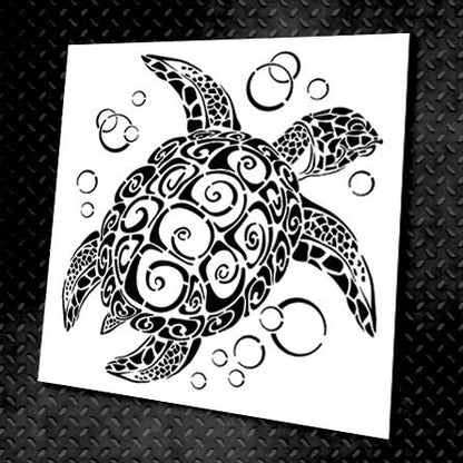 Stencil DFA Animal turtle for plaster and paint 0.3-1mm (J00009)