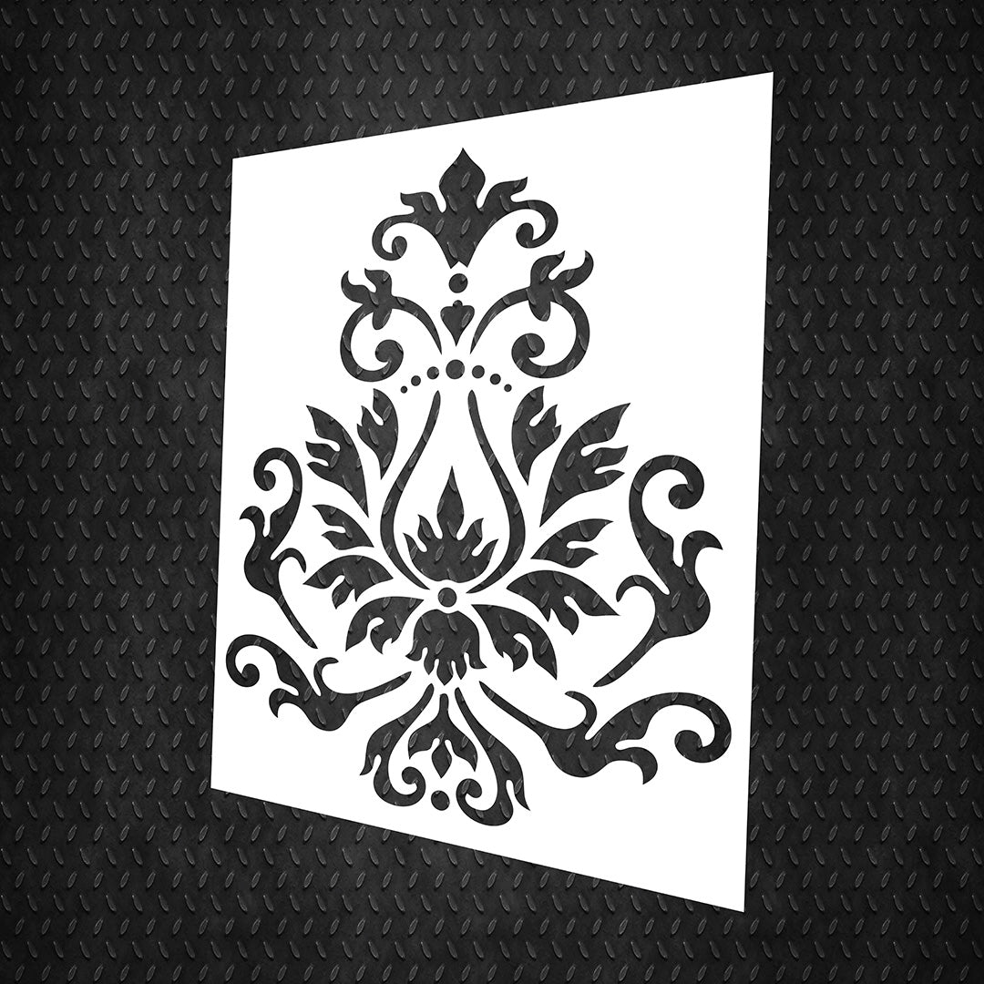 Luxury wall decor stencil DFA Damask for paint and plaster 0.3-1mm (D00045)
