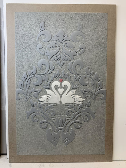 Stencil for decoration DFA Royal Damascus, for putty and paint, 0.3-1mm (D00016)