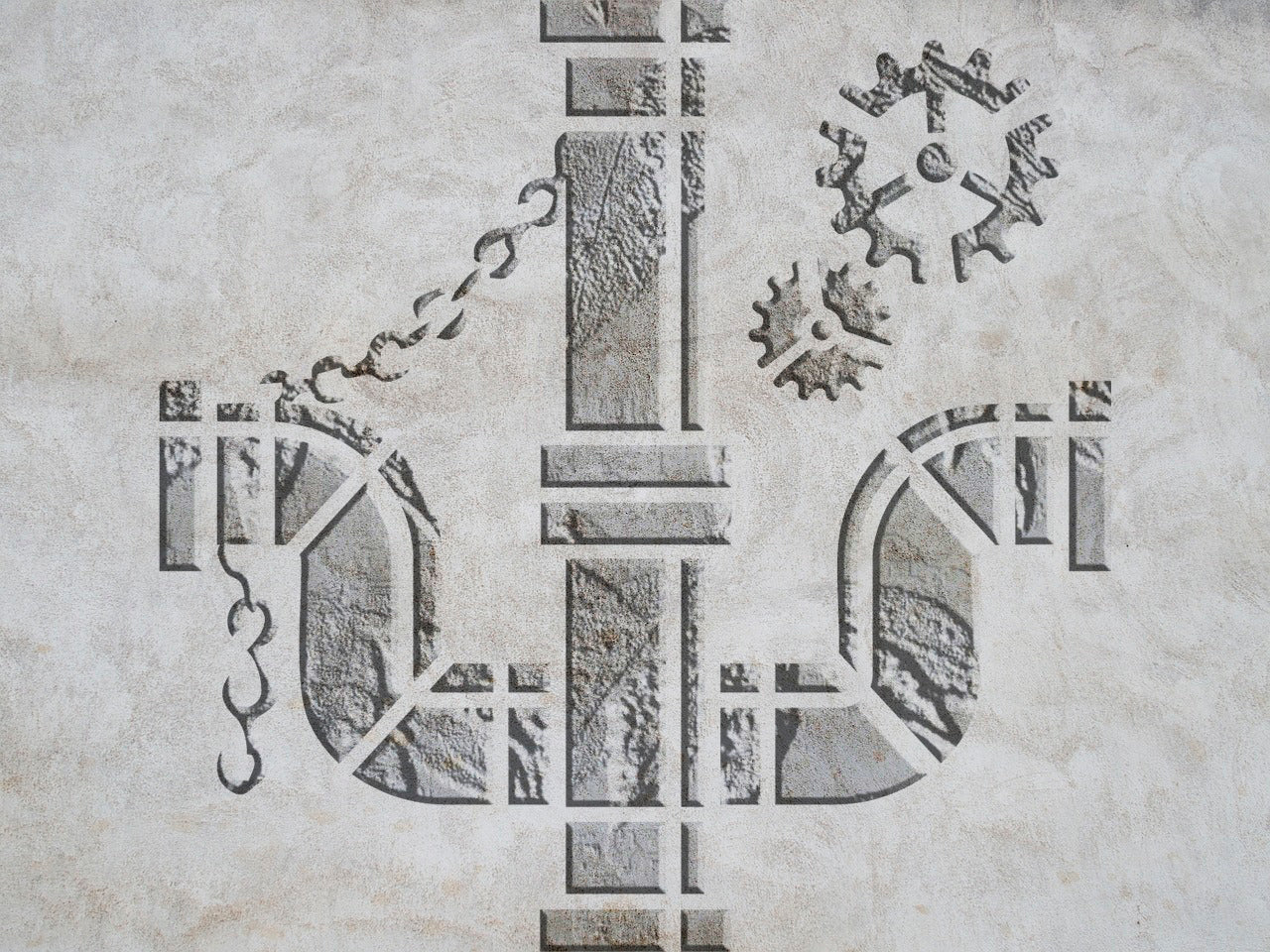 Reusable stencil DFA for decorative plaster Loft 23 (L00031)