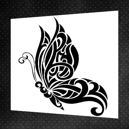 Stencil DFA Animal butterfly for plaster and paint 0.3-1mm (J00016)