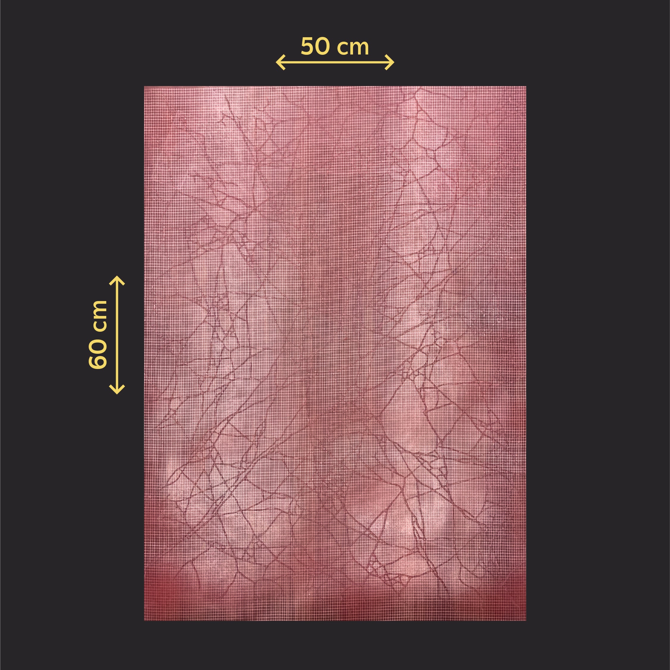 Silicone impression for decoration Marble veins red W00003