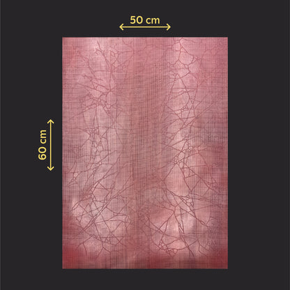 Silicone impression for decoration Marble veins red W00003