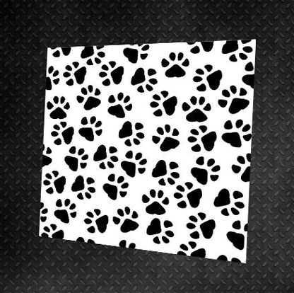 Reusable stencil DFA for plaster and paint 0.3-1mm Animal tracks (E00013)