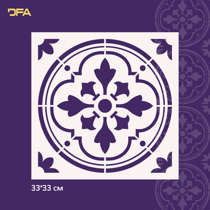 Stencil DFA Square pattern, for plaster and paint 0.3-1mm (K00095)