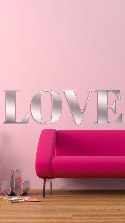 Fill your home with love: Mirror inscription LOVE from DFA for a special atmosphere (YA00018)