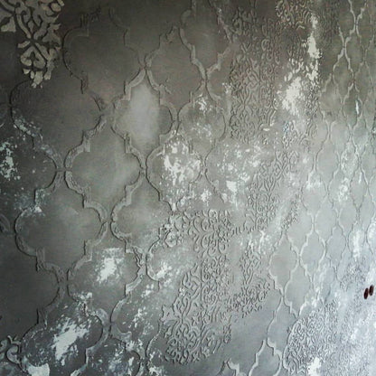 Oriental motifs in a modern interior with a stencil DFA 0.3-1 mm (V00027)