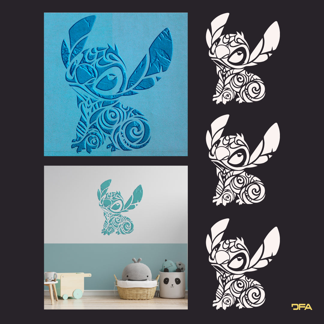 Stencil DFA Stitch reusable for plaster and paint 0.3-1mm (E00054)