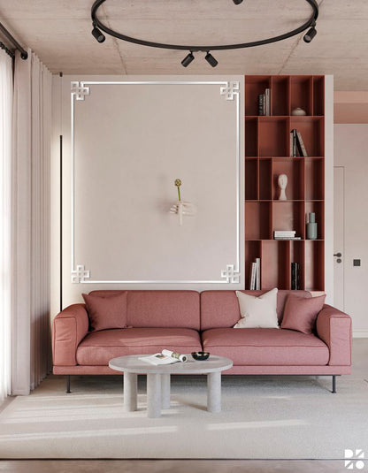 Create a unique interior with DFA Mirror Decor Corner Pattern 2pcs/4pcs (YA00036)