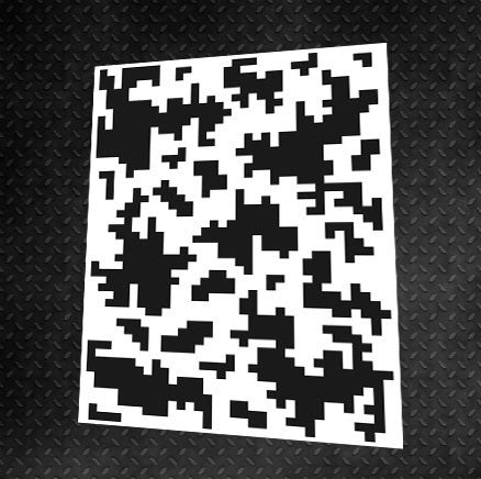 Stencil DFA Camouflage 4 stencil for putty and paint 0.3-1mm (X00023)