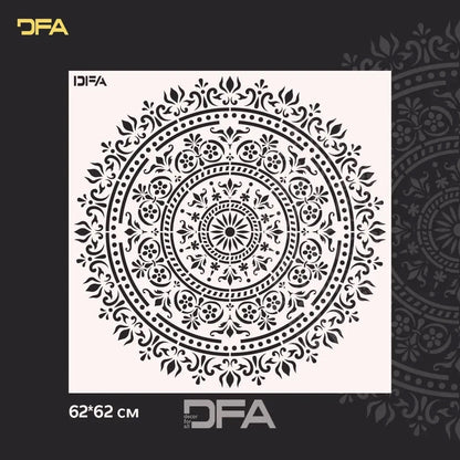 Create unique designs with the DFA Stencil Round Pattern 0.3-1mm (C00108)