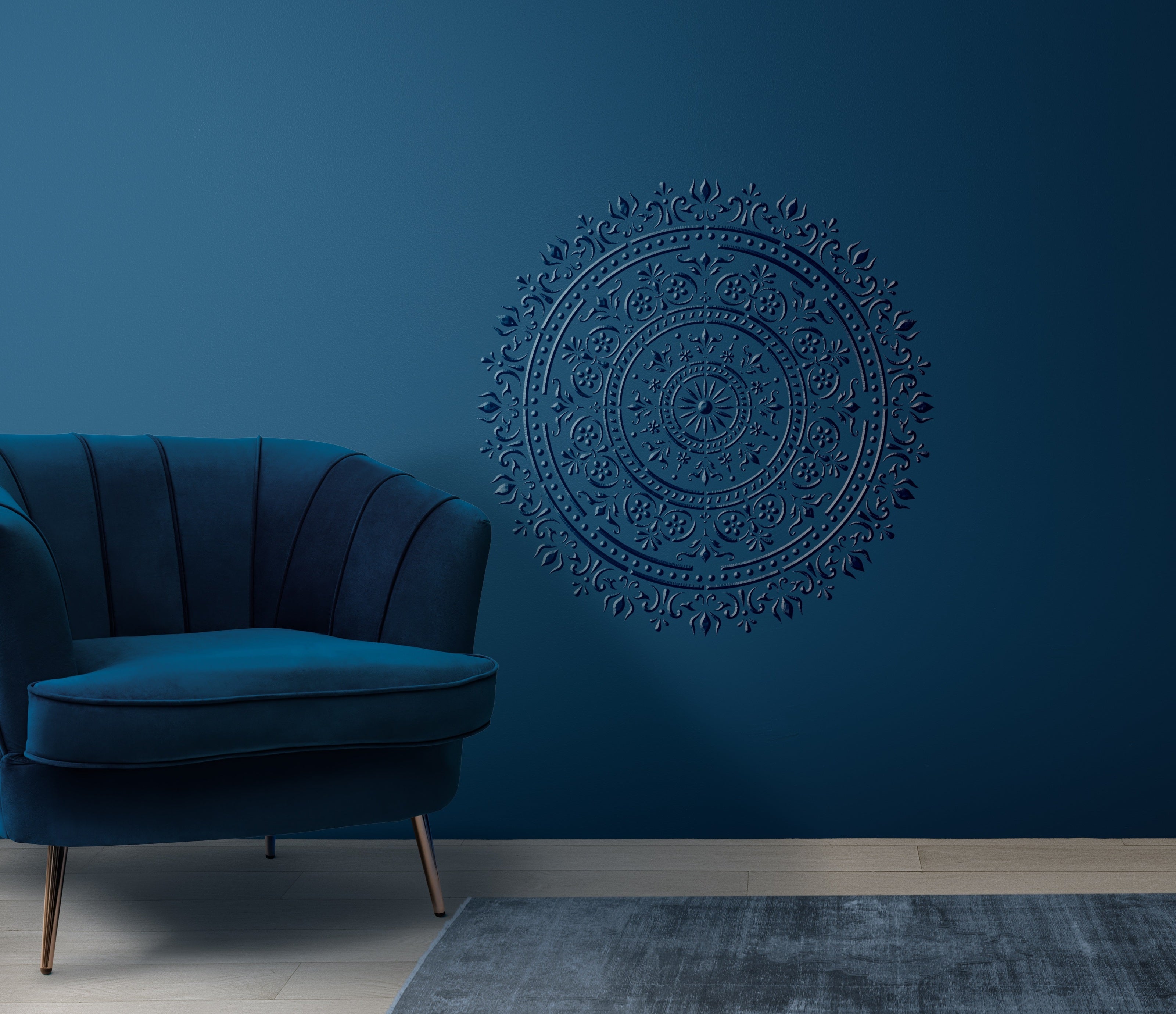 Stencil DFA reusable Round pattern for plaster and paint 0.3-1 mm (C00109)