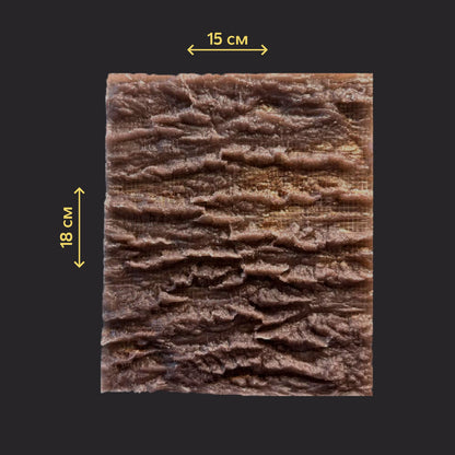Silicone impression for tree bark decoration W00034