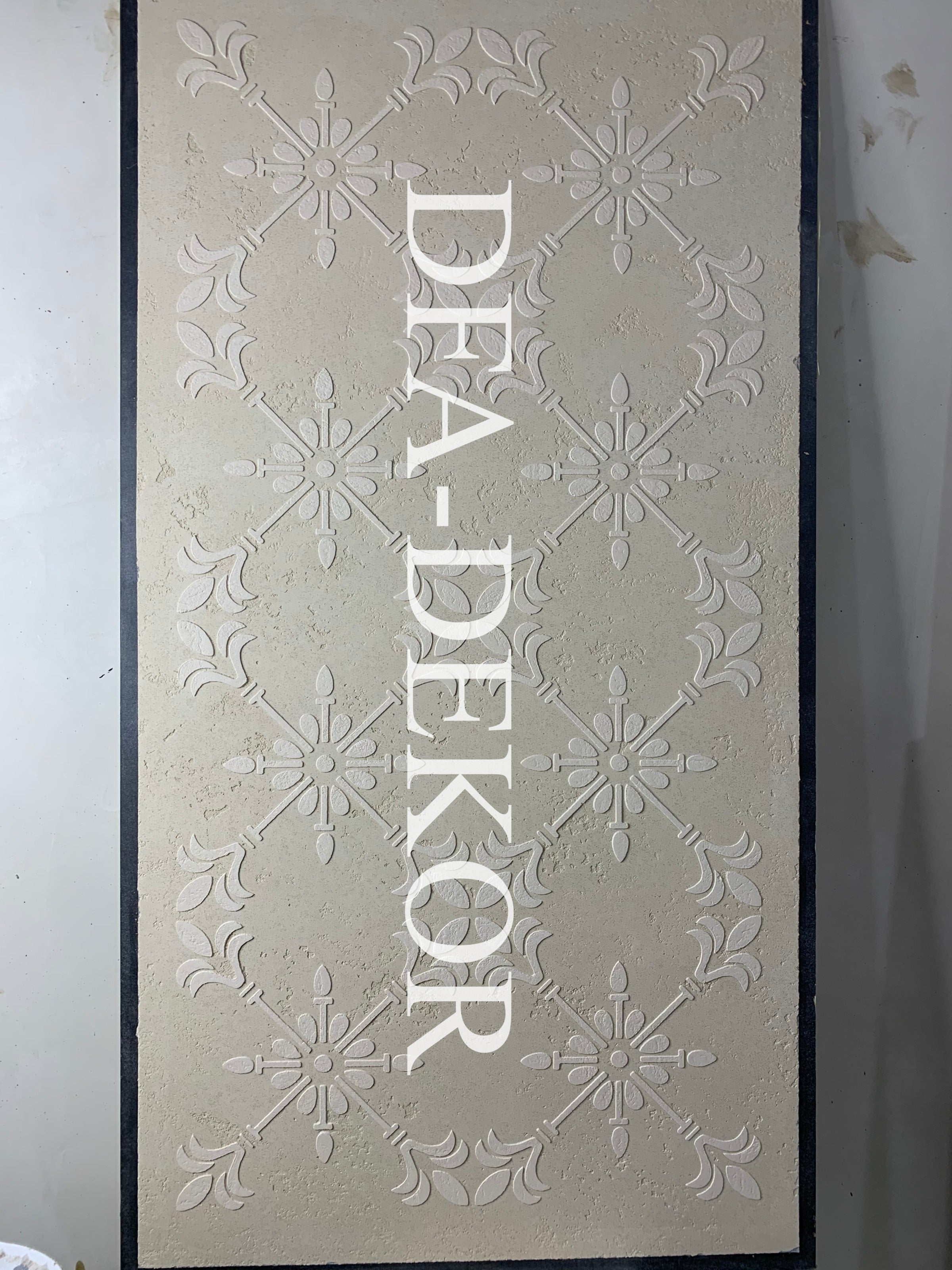 Stencil for decoration DFA square pattern, for putty and paint, 0.3-1mm (K00016)