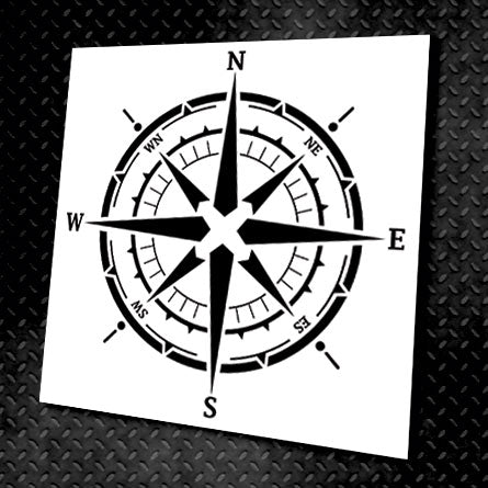 Stencil DFA reusable Round pattern 37 Compass 4 for plaster and paint 0.3-1mm (C00037)