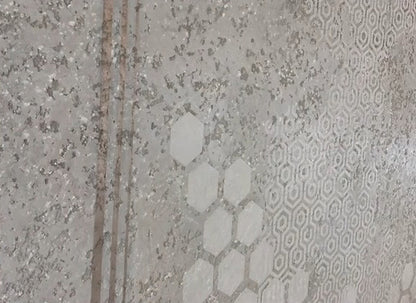 Wall decor with stencils DFA (Geometry 25 + Geometry 32) for plaster and paint 0.3-1 mm (N00133)