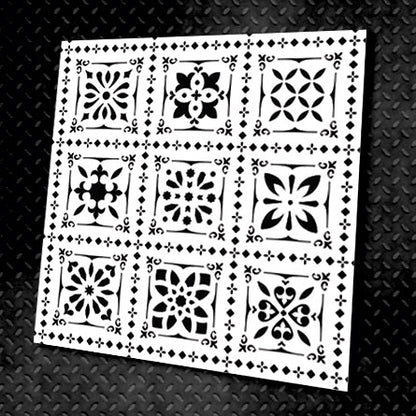 Stencil DFA Square patterns for plaster and paint 0.3-1mm (K00003)
