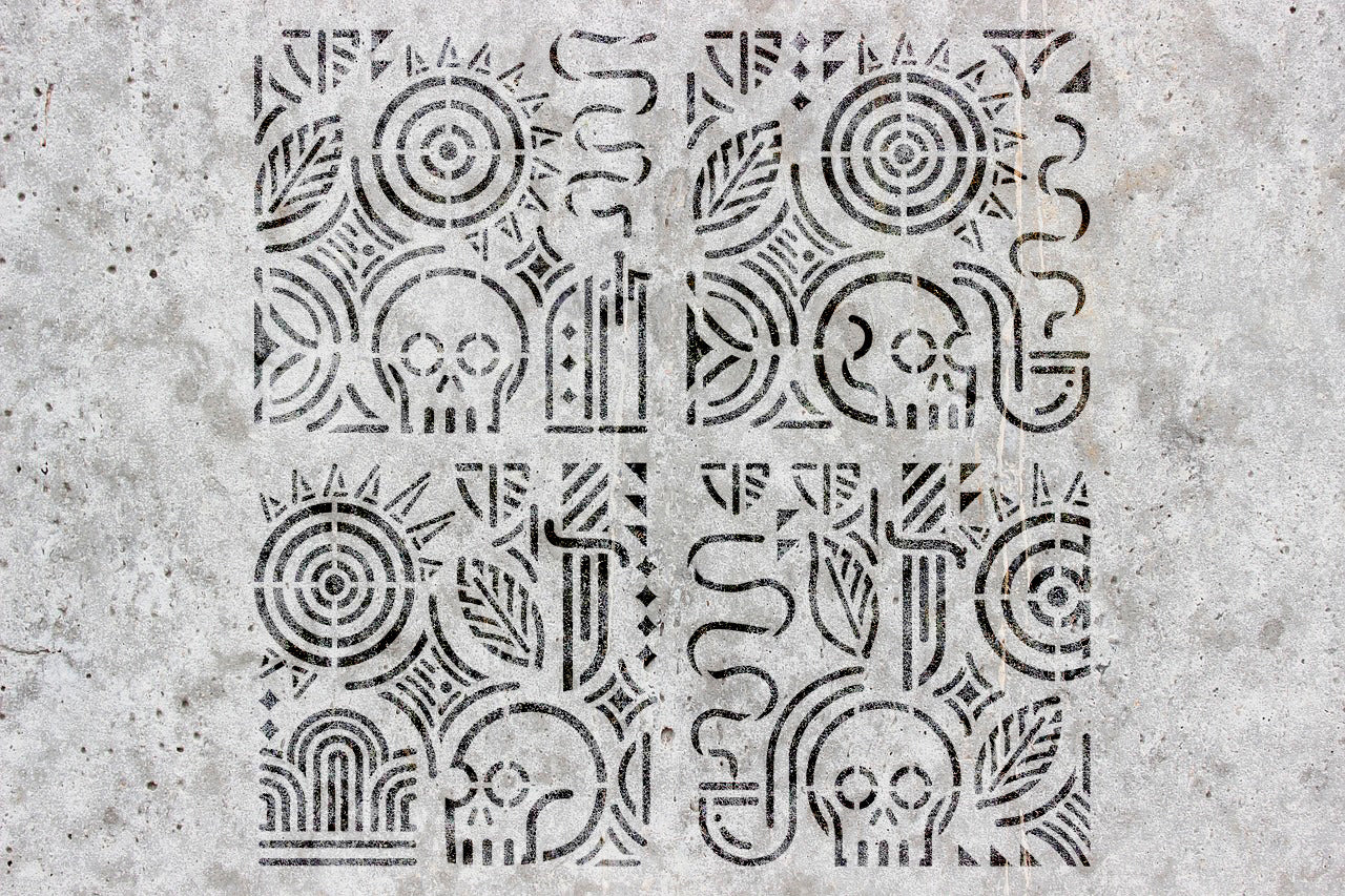 Stencil DFA reusable for decorative plaster Loft 23 (L00026)