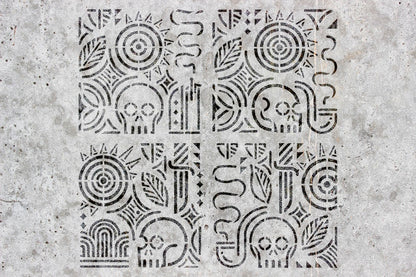 Stencil DFA reusable for decorative plaster Loft 23 (L00026)