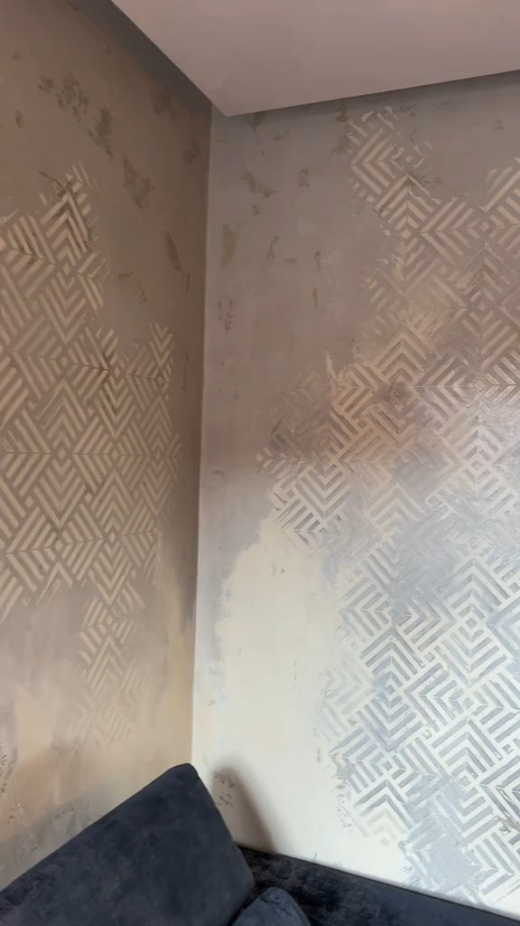 DFA stencils for decoration (Geometry 11 + Geometry 15) for plaster and paint 0.3-1 mm (N00132)