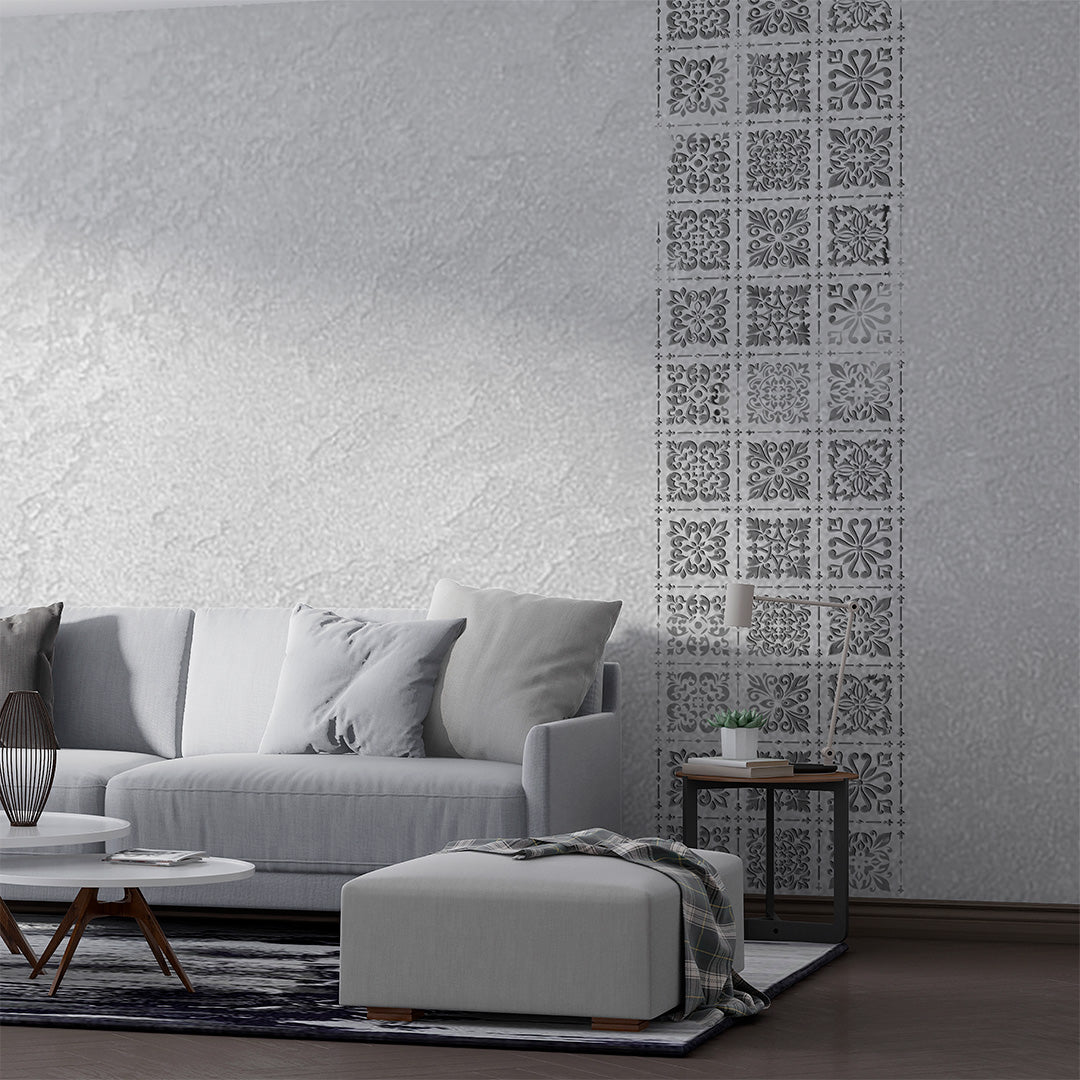 Stencil DFA Square patterns for plaster and paint 0.3-1mm (K00002)