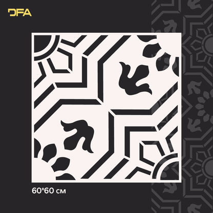 Stencil DFA Square pattern, for plaster and paint 0.3-1mm (K00104)
